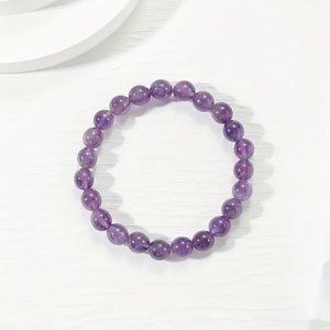 Amethyst Mala Bead Energy Bracelet